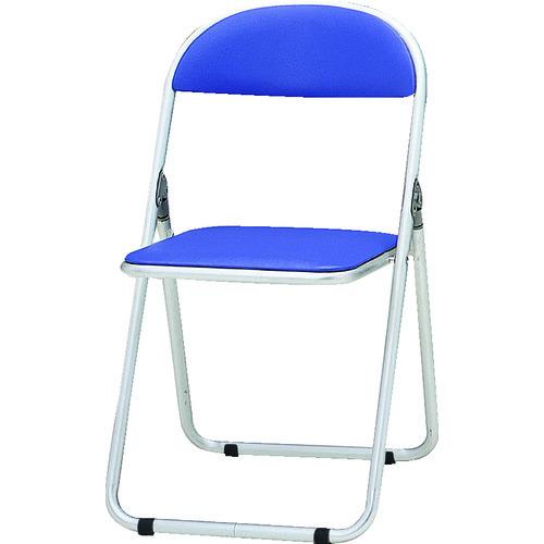 (送料別途)(直送品)TOKIO パイプ椅子 シリンダ機能付 アルミパイプ ブルー CF-700-BL