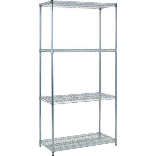 (送料別途)(直送品)TRUSCO スチール製メッシュラック W905XD305XH1838 4段 TME-6334