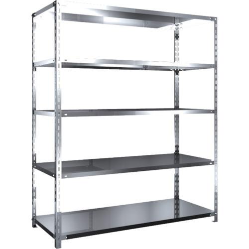(送料別途)(直送品)TRUSCO ステンレス棚 SUS304製軽量棚 1500XD600XH1800 天地5段 SU3-6565