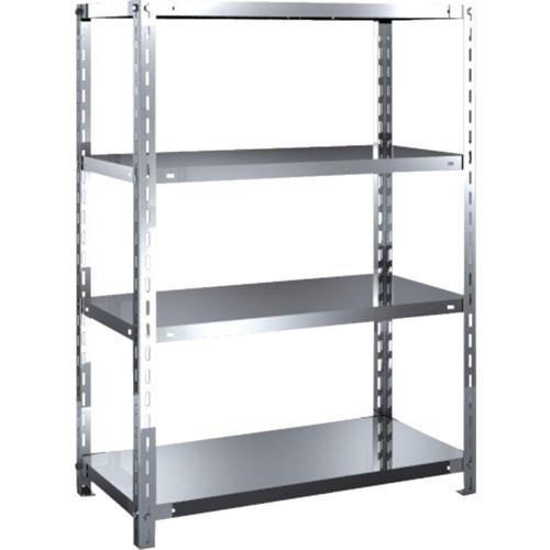 (送料別途)(直送品)TRUSCO ステンレス棚 SUS430製軽量棚 875XD450XH1200 天地4段 SU4-4344