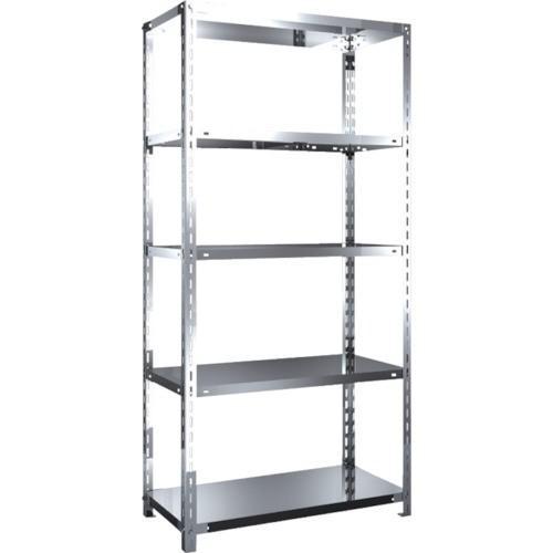 (送料別途)(直送品)TRUSCO ステンレス棚 SUS430製軽量棚 875XD450XH1800 天地5段 SU4-6345