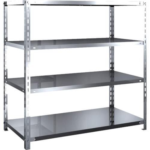(送料別途)(直送品)TRUSCO ステンレス棚 SUS430製軽量棚 1200XD600XH1200 天地4段 SU4-4464