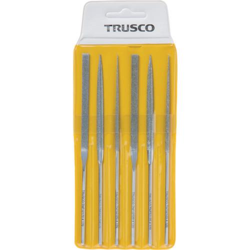 TRUSCO ダイヤモンドニードルヤスリ 平・半丸・丸 6本組セット TNFS1