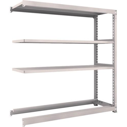 (送料別途)(直送品)TRUSCO スチールラック M3型中量棚 1800X571XH1800 棚板3段+タイヤ1段 連結 M3-6663Y1B