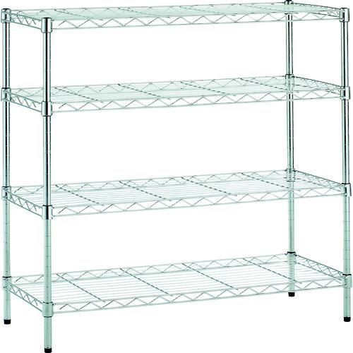 (送料別途)(直送品)TRUSCO ステンレス製メッシュラック 800X350XH830 4段 TSM19-3334