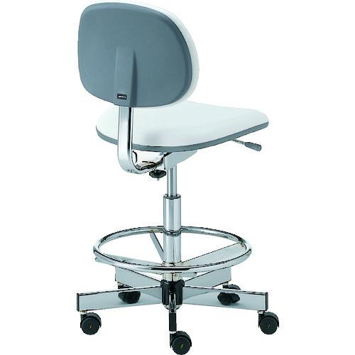 (送料別途)(直送品)ウチダ クリーンルームチェア CLー450 ビニールレザー グレー 5-310-0045