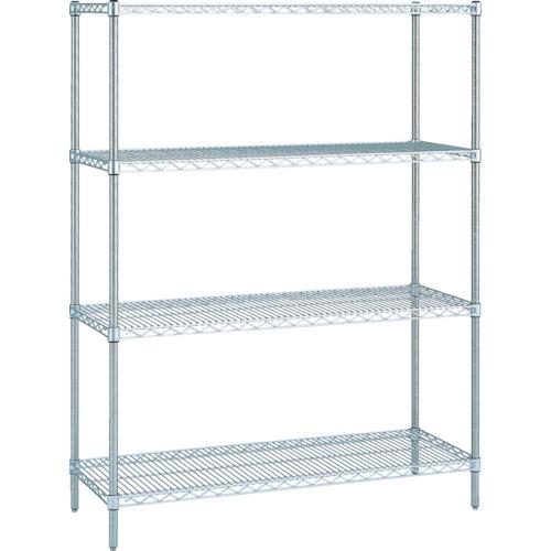 (送料別途)(直送品)エレクター ステンレスエレクターシェルフ 間口1518×奥行613×高さ1892 4段 SLS1520 PS1900-4