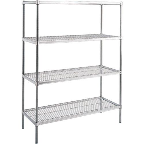 (送料別途)(直送品)キャニオン ステンレスシェルフ 間口1520×奥行460×高1590 4段 SUS460-1590-154