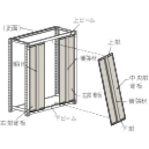 TRUSCO中山 - (貨物輸送別途)(直送品)TRUSCO M3・M5型棚用はめ込み式背板 1200XH1800 ネオ薄墨色 SMM-64:NG