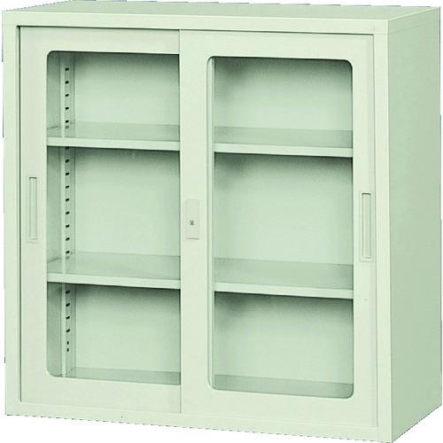 [東洋事務器ガラス扉書庫]リサイクルショップヘルプ 送料別途)(直送品)東洋 ガラス戸引違書庫33型 33SG TNG