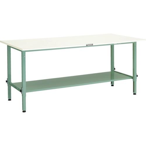 (送料別途)(直送品)TRUSCO SAEM型高さ調節作業台 1800X750 下棚2枚付 SAEM-1800LT2