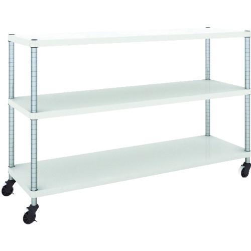(送料別途)(直送品)TRUSCO スチールラック フェニックスラック 1500X450 3段 U車輪付 W色 抗菌粉体塗装 PER-3543-U125-W