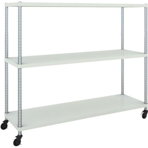 (送料別途)(直送品)TRUSCO スチールラック フェニックスラック 1500X450 3段 U車輪付 W色 抗菌粉体塗装 PER-4543-U125-W