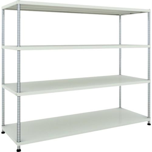 (送料別途)(直送品)TRUSCO スチールラック フェニックスラック 1800X600 4段 W色 抗菌粉体塗装 PER-5664-W