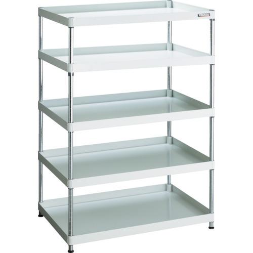 (送料別途)(直送品)TRUSCO スチールラック フェニックスワゴンラック型  抗菌900X600 5段 ホワイト PEW-R1595-W