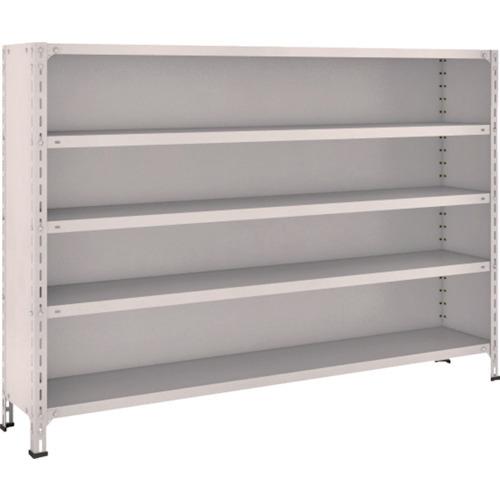 (送料別途)(直送品)TRUSCO スチールラック 軽量棚背板・側板付 W1800XD300X1200 5段 ネオグレー 46V-25:NG