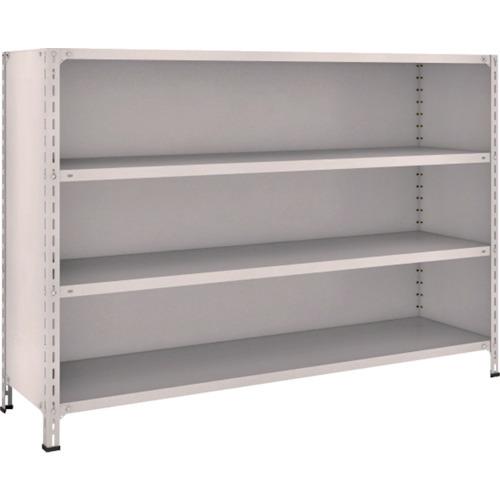 (送料別途)(直送品)TRUSCO スチールラック 軽量棚背板・側板付 W1800XD450X1200 4段 ネオグレー 46X-24:NG