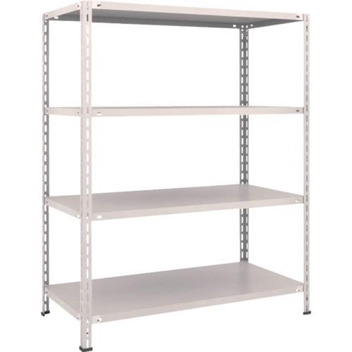 (送料別途)(直送品)TRUSCO スチールラック 軽量棚 中棚ボルトレス型1200X600X1500 4段 ネオグレー L54W-14:NG