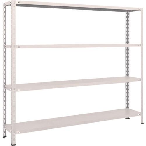 (送料別途)(直送品)TRUSCO スチールラック 軽量棚 中棚ボルトレス型1800X300X1500 4段 ネオグレー L56V-14:NG