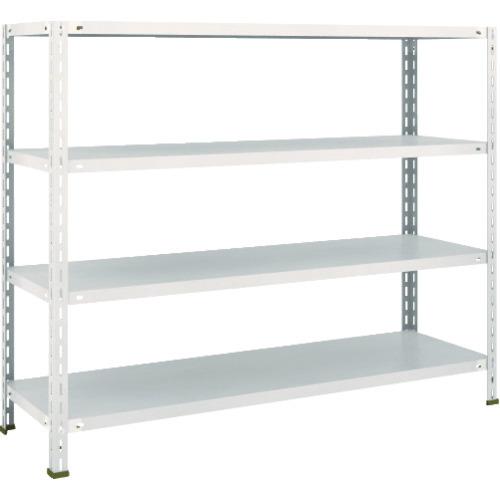 (送料別途)(直送品)TRUSCO スチールラック 軽量棚 中棚ボルトレス型1500X450X1200 4段 ネオグレー L45X-14:NG