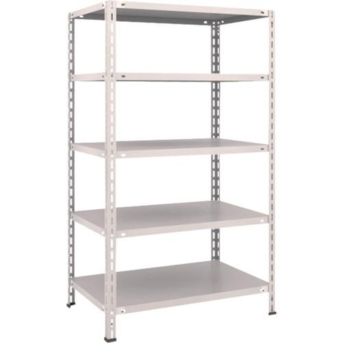 (送料別途)(直送品)TRUSCO スチールラック 軽量棚 中棚ボルトレス型 875X600X1500 5段 ネオグレー L53W-15:NG