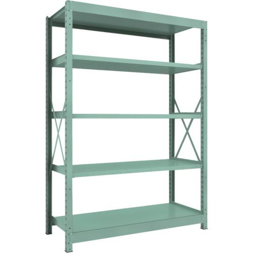 (送料別途)(直送品)TRUSCO R3型中量棚 1500X600XH2100 5段 単体 R3-7565