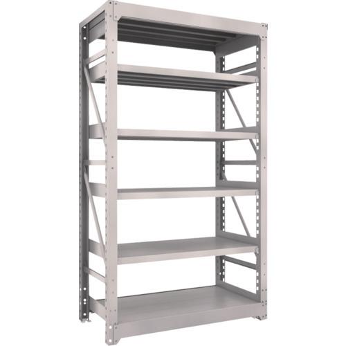 (送料別途)(直送品)TRUSCO スチール製重量ボルト式棚 M10型 W1200×D620×H2115 6段 単体 ネオグレー M10-7466:NG