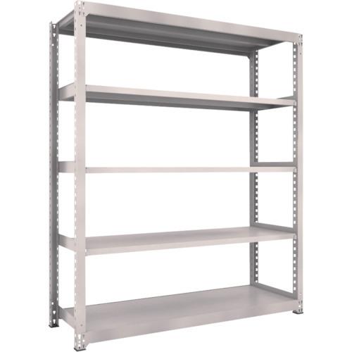 (送料別途)(直送品)TRUSCO スチールラック M3型中量棚 1800X571XH2100 5段 単体 ネオグレー M3-7665:NG