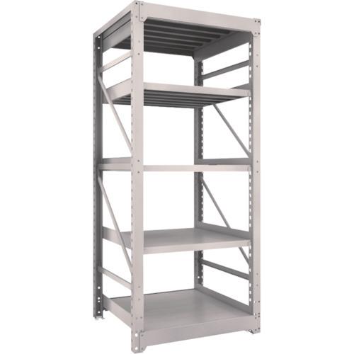 (送料別途)(直送品)TRUSCO スチールラック M10型重量棚 900X900XH2100 5段 単体 ネオグレー M10-7395:NG