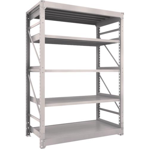 (送料別途)(直送品)TRUSCO スチールラック M10型重量棚 1500X760XH2100 5段 単体 ネオグレー M10-7575:NG