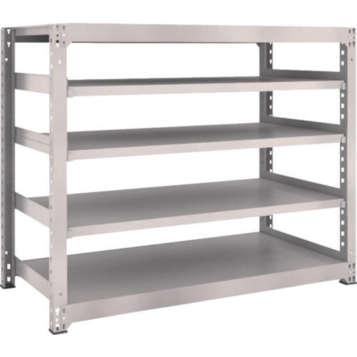 (送料別途)(直送品)TRUSCO スチールラック M3型 W1500×D721×H1200 5段 単体 ネオグレー M3-4575:NG