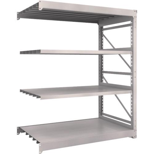 (送料別途)(直送品)TRUSCO スチールラック M10型重量棚 1500X900XH1800 4段 連結 ネオグレー M10-6594B:NG