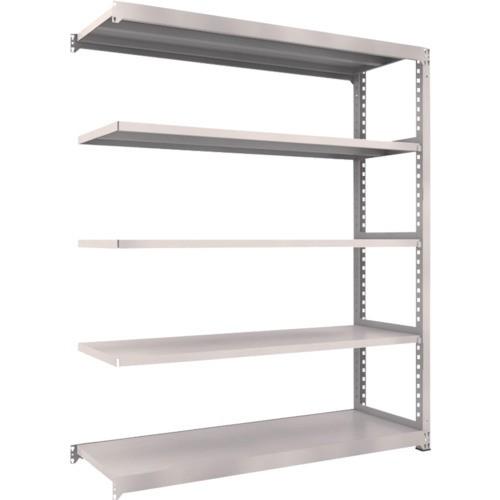 (送料別途)(直送品)TRUSCO スチールラック M3型中量棚 1800X571XH2100 5段 連結 ネオグレー M3-7665B:NG