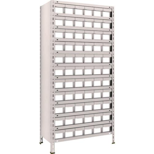 (送料別途)(直送品)TRUSCO スチールラック 軽量棚 875X450X1800 樹脂引出NG 小X66 ネオグレー 63X-812E11:NG