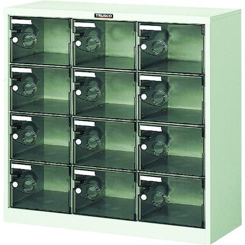 (送料別途)(直送品)TRUSCO シューズケース 12人用 900X380XH880 透明 SC-12PC