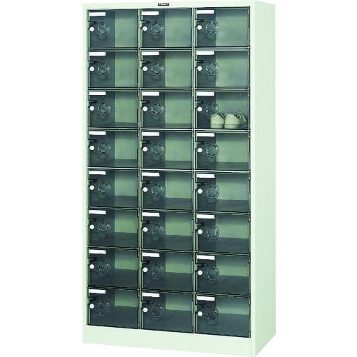 (送料別途)(直送品)TRUSCO シューズケース 24人用 900X380XH1700 透明 SC-24PC