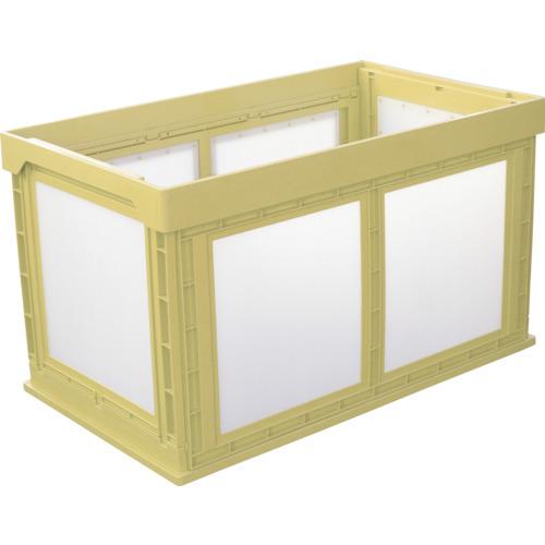 (送料別途)(直送品)KUNIMORI プラスチック折畳みコンテナ パタコン N-180 イエロー 50211-N180-YE