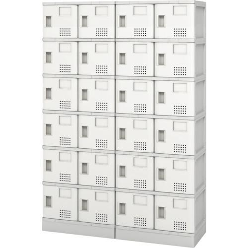 (送料別途)(直送品)アイリスチトセ 樹脂ロッカー24人用 グレー TJL-S46ST-GR
