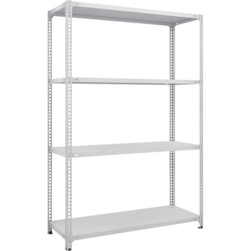 (送料別途)(直送品)TRUSCO スチールラック SBL型抗菌塗装セミボルトレス軽量棚 W1200XD300XH1800 4段 W色 SBL-6434-W