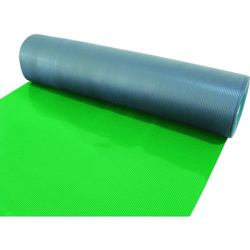 TRUSCO中山 - (貨物輸送別途)(直送品)TRUSCO 塩ビマット B山 緑であること 1.5mmX915mmX20m TEBM-920-GN 家具、インテリア-廊下用マット-マット