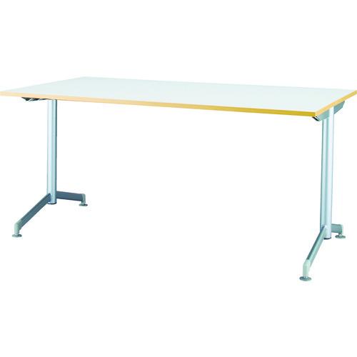 (送料別途)(直送品)アイリスチトセ リフレッシュテーブル フーク T字脚 1200×750 ホワイト CFKTT1275G-W