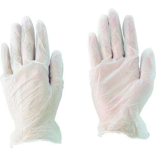 川西 ビニール使いきり手袋 粉なし  Lサイズ (100枚入) 2023-L｜kys