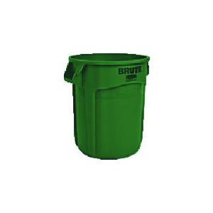 (送料別途)(直送品)ラバーメイド ラウンドブルートコンテナ スリット付き 75.7L ダークグリーン 262006