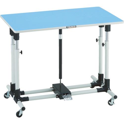 (送料別途)(直送品)TRUSCO 上下調節機能付作業台1200X600XH700-950 車輪付 JMW-1260GC