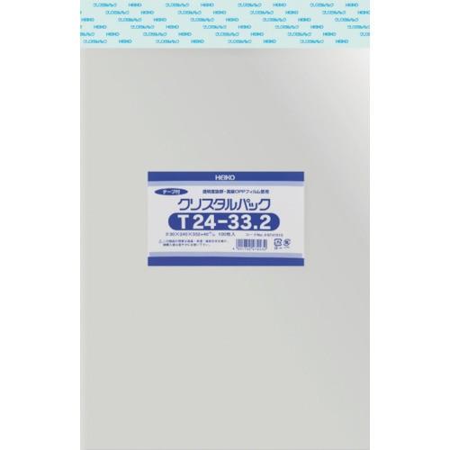 HEIKO OPP袋 テープ付き クリスタルパック 100枚入り 6741010 T24-33.2｜kys