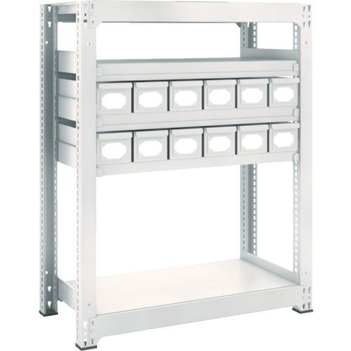 (送料別途)(直送品)TRUSCO スチールラック M3型中量棚 H1200 スチール引出付 小X12 M3-4355-A12