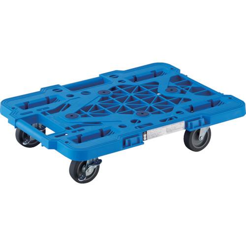 TRUSCO 樹脂製平台車  ルートバンメッシュタイプ 515X385 4輪自在 ストッパー付 青 MPK-500JS-B | TRUSCO中山