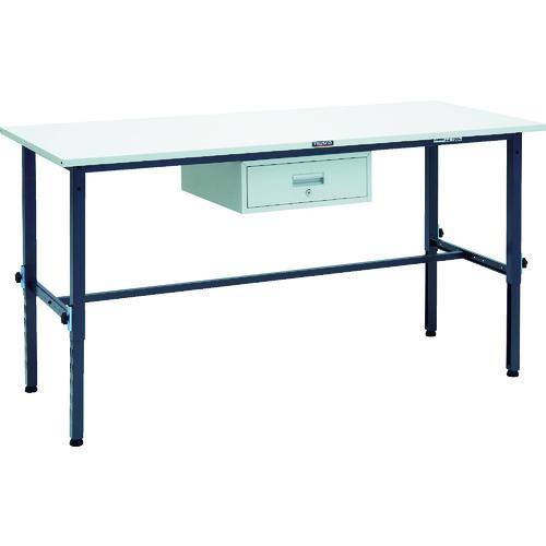 (送料別途)(直送品)TRUSCO SAEM型高さ調整作業台 1800X750 1段引出付 ダークグレー色 SAEM-1800F1 DG