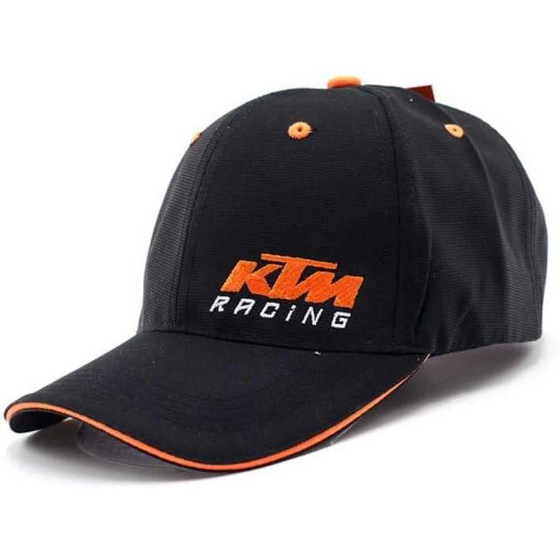 KTM ケーティーエム キャップ 帽子 メンズ スポーツ アウトドア サンバイザー 調節可能 フリーサイズ ブラック