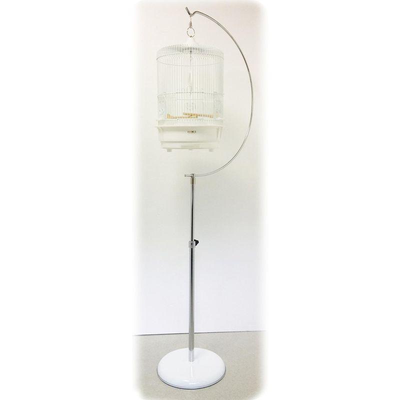 美品 HOEI ホウエイ　半月スタンド 楽天市場】鳥籠 HOEI R440LL−P 半月スタンド セット